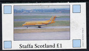 Staffa 1982 Airliners #2 imperf souvenir sheet (£1 value) unmounted mint