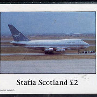 Staffa 1982 Airliners #2 imperf deluxe sheet (£2 value) unmounted mint