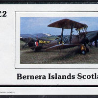 Bernera 1982 Bi-planes #1 imperf deluxe sheet (£2 value) unmounted mint