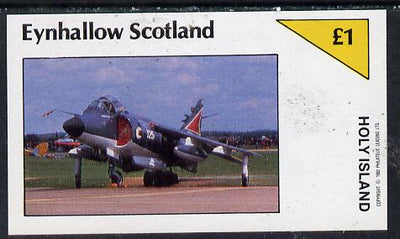 Eynhallow 1982 Military Jets #1 imperf souvenir sheet (£1 value) unmounted mint