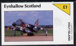 Eynhallow 1982 Military Jets #1 imperf souvenir sheet (£1 value) unmounted mint