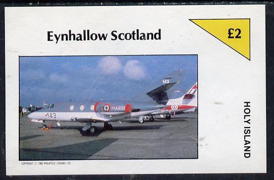 Eynhallow 1982 Military Jets #1 imperf deluxe sheet (£2 value) unmounted mint