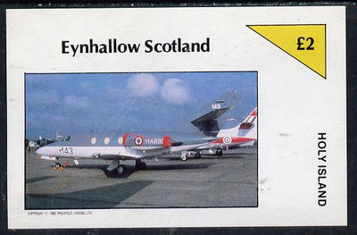 Eynhallow 1982 Military Jets #1 imperf deluxe sheet (£2 value) unmounted mint