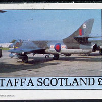 Staffa 1982 Military Jets #4 imperf deluxe sheet (£2 value) unmounted mint