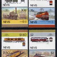 Nevis 1986 Locomotives #5 (Leaders of the World) set of 8 unmounted mint SG 352-59