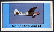 Grunay 1982 Aircraft #2 imperf souvenir sheet (£1 value) unmounted mint