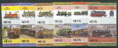 Nevis 1985 Locomotives #4 (Leaders of the World) set of 12 unmounted mint SG 297-308
