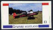 Grunay 1982 Aircraft #3 imperf souvenir sheet (£1 value) unmounted mint