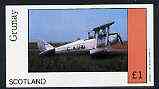 Grunay 1982 Bi-planes #2 imperf souvenir sheet (£1 value) unmounted mint