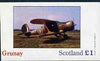Grunay 1982 Light Aircraft imperf souvenir sheet (£1 value) unmounted mint
