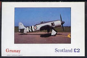 Grunay 1982 Light Aircraft imperf deluxe sheet (£2 value) unmounted mint