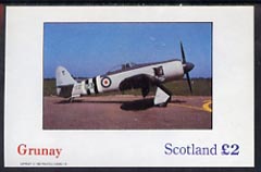 Grunay 1982 Light Aircraft imperf deluxe sheet (£2 value) unmounted mint