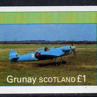 Grunay 1982 Aircraft #4 imperf souvenir sheet (£1 value) unmounted mint