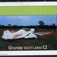 Grunay 1982 Aircraft #4 imperf deluxe sheet (£2 value) unmounted mint