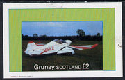 Grunay 1982 Aircraft #4 imperf deluxe sheet (£2 value) unmounted mint