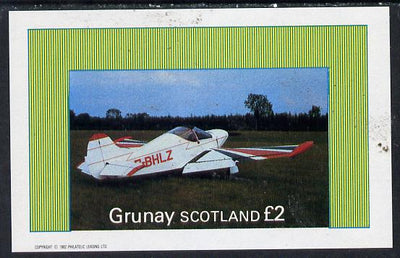 Grunay 1982 Aircraft #4 imperf deluxe sheet (£2 value) unmounted mint