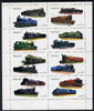 Nagaland 1974 Locomotives perf,set of 8 values (5c to 75c) unmounted mint