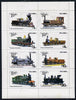 Oman 1977 Locomotives perf,set of 8 values (1b to 30b) unmounted mint