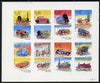 Oman 1972 Locomotives & Cars imperf,set of 8 values (1b to 1R) unmounted mint