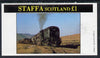 Staffa 1982 Steam Locos #09 imperf souvenir sheet (£1 value) unmounted mint