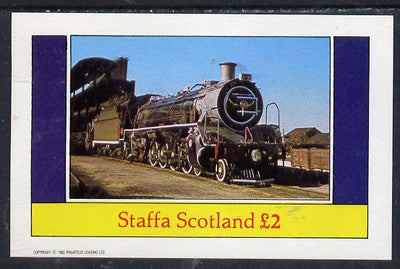 Staffa 1982 Steam Locos #10 imperf deluxe sheet (£2 value) unmounted mint