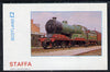 Staffa 1982 Steam Locos #11 imperf deluxe sheet (£2 value) unmounted mint