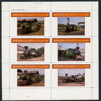 Bernera 1982 Steam Locos #11 (Java Sugar Cane Locos) pperf set of 6 values (15p to 75p) unmounted mint