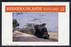 Bernera 1982 Steam Locos #11 (Java Sugar Cane Loco) imperf deluxe sheet (£2 value) unmounted mint