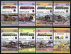St Lucia 1983 Locomotives #1 (Leaders of the World) set of 16 (SG 651-66) unmounted mint