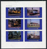 Grunay 1982 Steam Locos #02 imperf set of 6 values (15p to 75p) unmounted mint