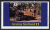 Grunay 1982 Steam Locos #02 (Java Sugar Cane Loco) imperf souvenir sheet (£1 value) unmounted mint