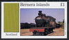 Bernera 1982 Steam Locos #12 imperf souvenir sheet (£1 value) unmounted mint