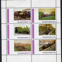 Grunay 1982 Steam Locos #06 (North Wales Narrow Gauge) perf set of 6 values (15p to 75p) unmounted mint