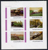 Grunay 1982 Steam Locos #06 (North Wales Narrow Gauge) imperf set of 6 values (15p to 75p) unmounted mint
