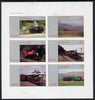 Grunay 1982 Steam Locos #07 (North Wales Narrow Gauge) imperf set of 6 values (15p to 75p) unmounted mint