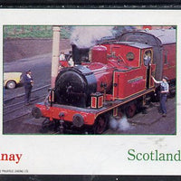 Grunay 1982 Steam Locos #08 imperf deluxe sheet (£2 value) unmounted mint