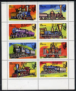 Iso - Sweden 1976 Locomotives (USA Bicentenary) perf,set of 8 values (20 to 400) unmounted mint