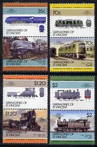St Vincent - Grenadines 1985 Locomotives #5 (Leaders of the World) set of 8 unmounted mint SG 412-19