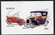 Staffa 1973 Veteran Cars (Albion & Buick) imperf souvenir sheet (35p value) unmounted mint