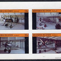 Bernera 1981 Museum Aircraft imperf,set of 4 values (10p to 75p) unmounted mint