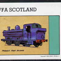 Staffa 1981 Pannier Tank Loco imperf deluxe sheet (£2 value) unmounted mint