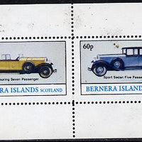 Bernera 1982 Cars perf,set of 2 values (40p & 60p) unmounted mint