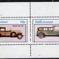 Staffa 1982 Cars #2 perf,set of 2 values (40p & 60p) unmounted mint