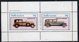 Staffa 1982 Cars #2 perf,set of 2 values (40p & 60p) unmounted mint