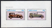 Staffa 1982 Cars #2 imperf,set of 2 values (40p & 60p) unmounted mint