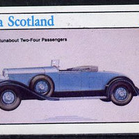 Staffa 1982 Cars #2 imperf souvenir sheet (£1 value),unmounted mint