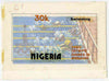 Nigeria 1980 Moscow Olympic Games - original hand-painted artwork for 30k value (Swimming) by Godrick N Osuji on card 7.25" x 4" endorsed C1