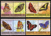 St Vincent - Union Island 1985 Butterflies (Leaders of the World) set of 8 unmounted mint