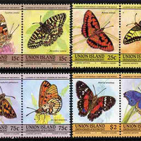 St Vincent - Union Island 1985 Butterflies (Leaders of the World) set of 8 unmounted mint
