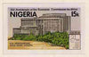 Nigeria 1979 Economic Commission for Africa - original hand-painted composite artwork for 15k value (ECA Headquarters) by Austin Ogo Onwudimegwu on card 8.5" x 5" endorsed B2
